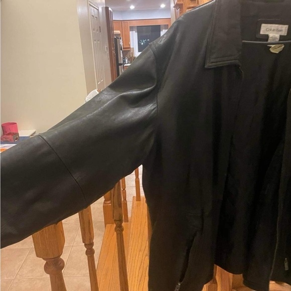 Vintage Calvin Klein leather jacket - Picture 2 of 5
